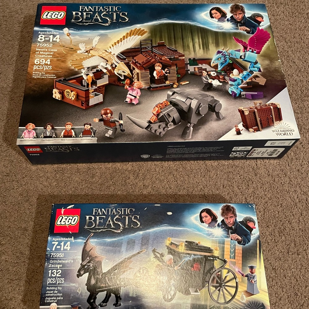 2 Lego sets of Fantastic Beast 75951 and 75952 Brand New Unopened